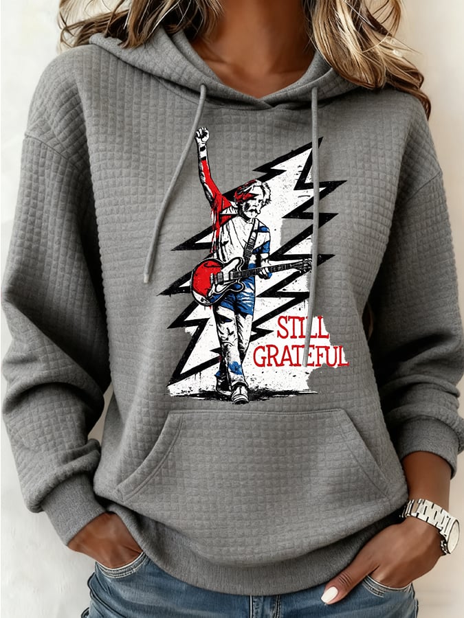 Women's Still Grateful Print Casual Sweatshirt
