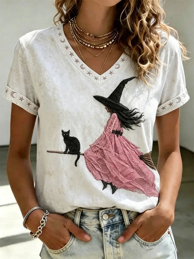 Women's Casual Print Short-Sleeve T-Shirt
