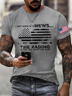 Men's The Fading of the Red White and Blue Printed T-shirt