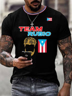 Men's Baseball Print T-Shirt