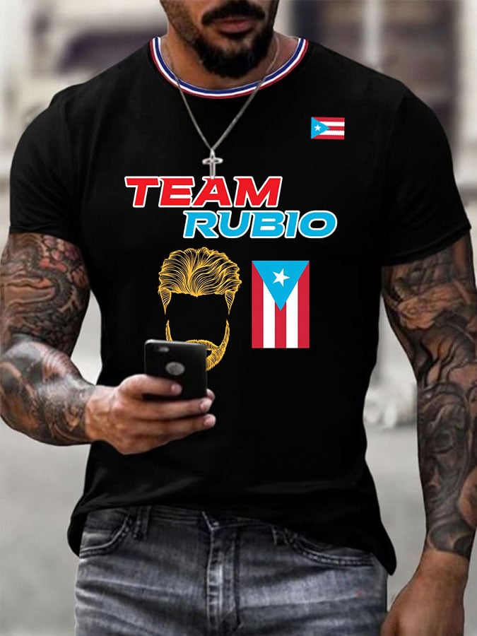 Men's Baseball Print T-Shirt