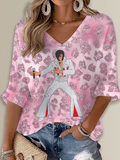 King of Rock And Roll Printed Long Sleeve Top