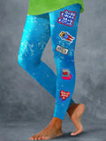 Women's Pool Puerto Rican Tree Frog Print Leggings
