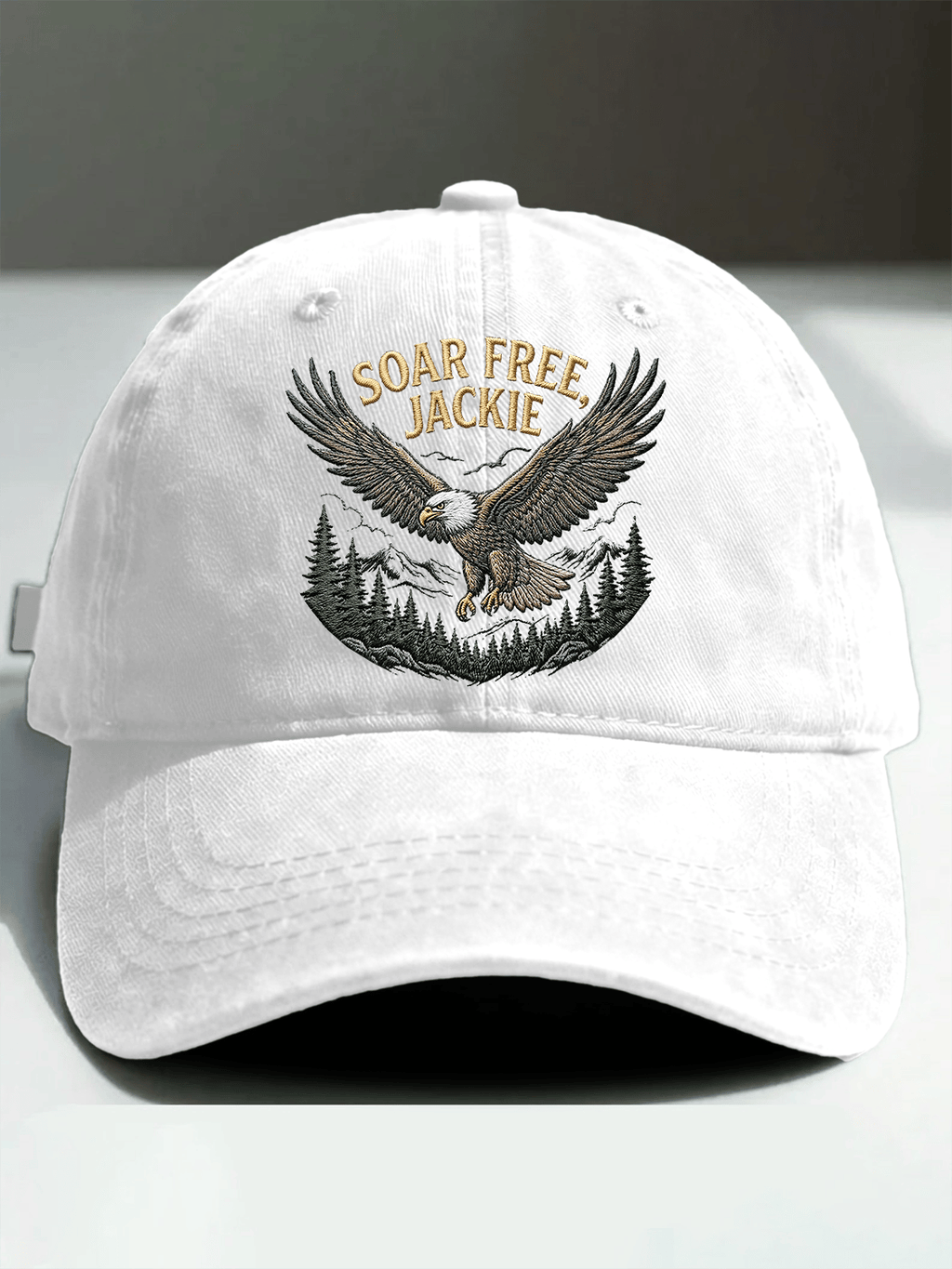 Retro Soar Free, Jackie Print Baseball Cap
