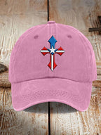 Unisex Texas Flag Cross Baseball Cap