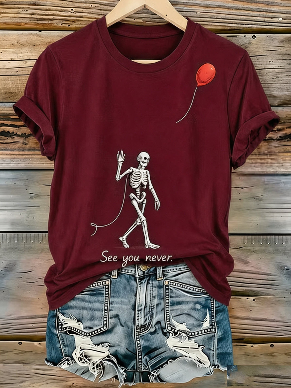 Women'S Halloween Printed Casual T-Shirt