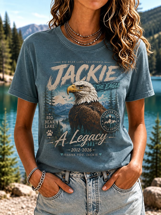 Women'S Casual Bald Eagle "Jackie" Print Top