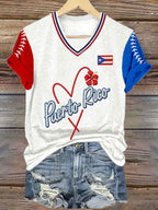 Women's Baseball Print T-Shirt