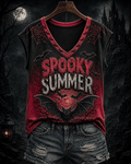 Women's Quirky Summer Aesthetic Printed Top