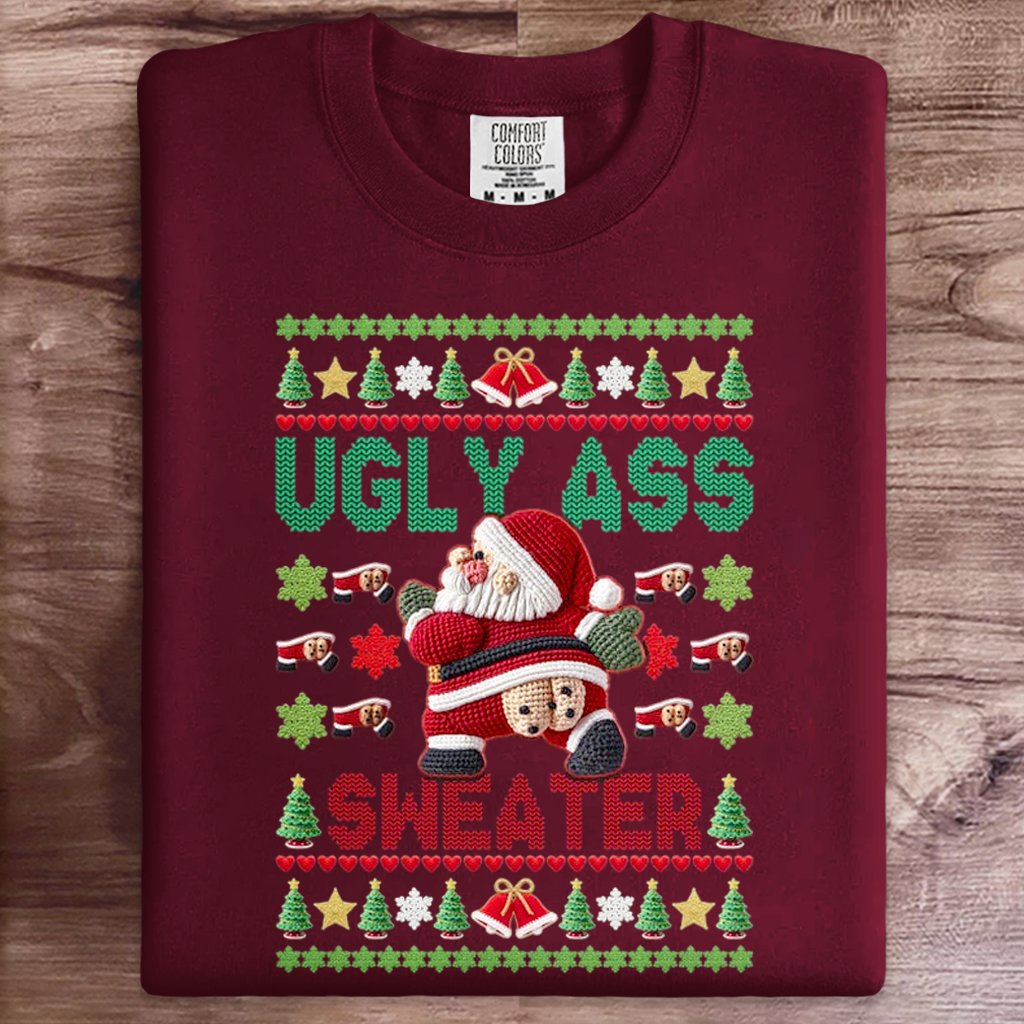 Funny Santas Christmas Art Print Sweatshirt