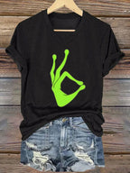 Women's Halloween Witch Print Casual T-Shirt