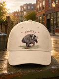 Jimothy Raccoon Print Hat