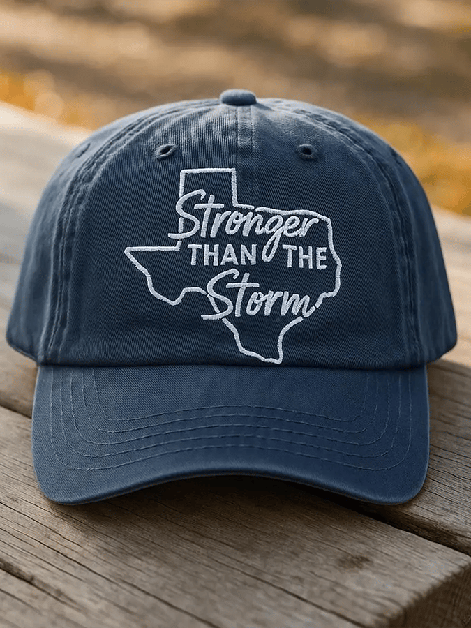 Texas Stronger Than The Storm Printed Hat