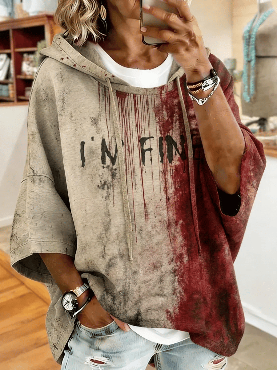 Women's Casual Printed Loose Sweatshirt