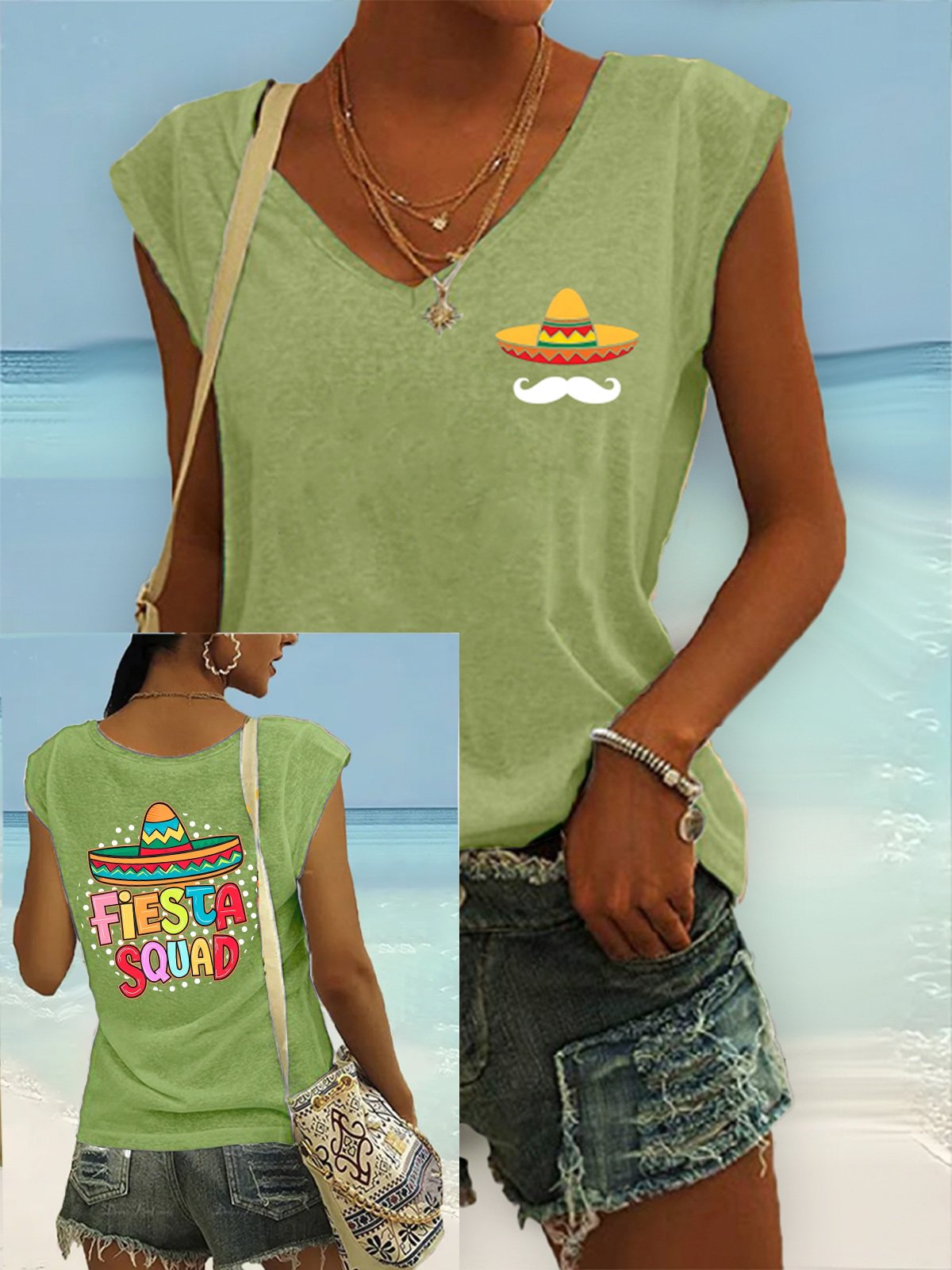 Women's Casual Printed Vest