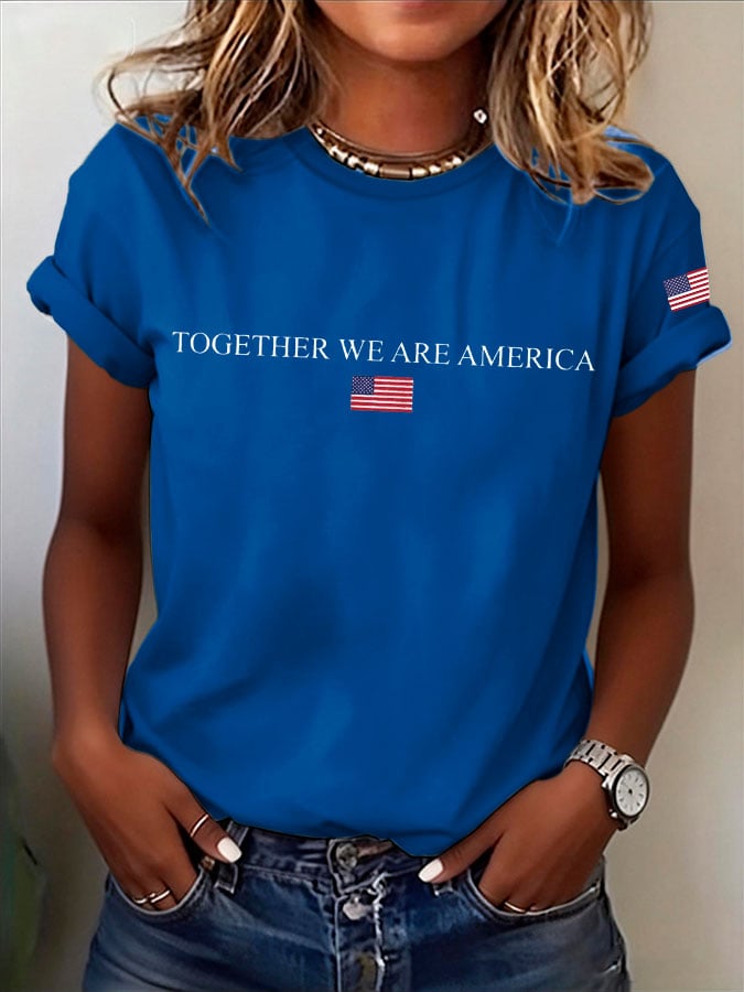 Women's TOGETHER WE ARE AMERICA Print T-Shirt