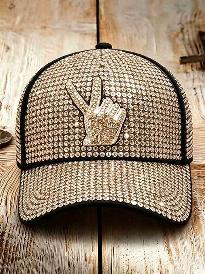 Unisex Retro Commemorative Baseball Cap: "King of Pop" Faux-Sequin Print Edition