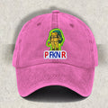 Unisex PfknR Rain Frog Printed Pink Baseball Cap