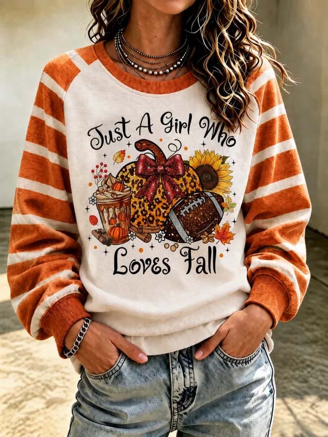 Women'S Casual Printed Sweatshirt