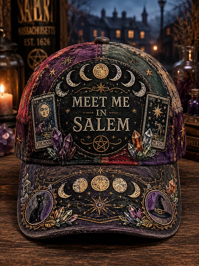 Halloween Witch Print Hat
