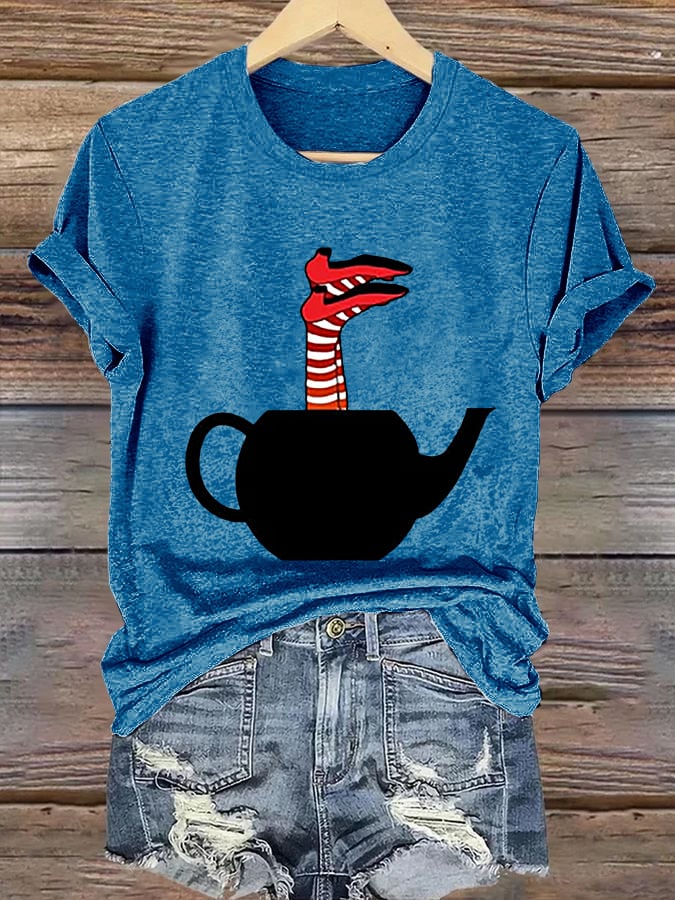 Women's Halloween Printed Casual T-Shirt