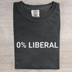 0% Liberal Art Print T-Shirt