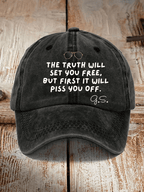 Retro The Truth Will Set You Free, But First It Will Piss You Off 1934-2026 Print Baseball Cap