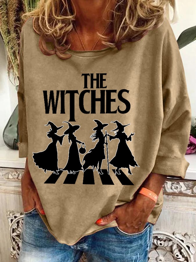 Women's The Witches Printed Crew Neck Sweatshirt