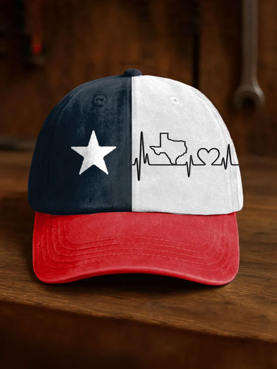 Vintage Texas Strong Print Hat
