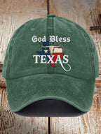 Unisex God Blessed Texas Print Baseball Cap