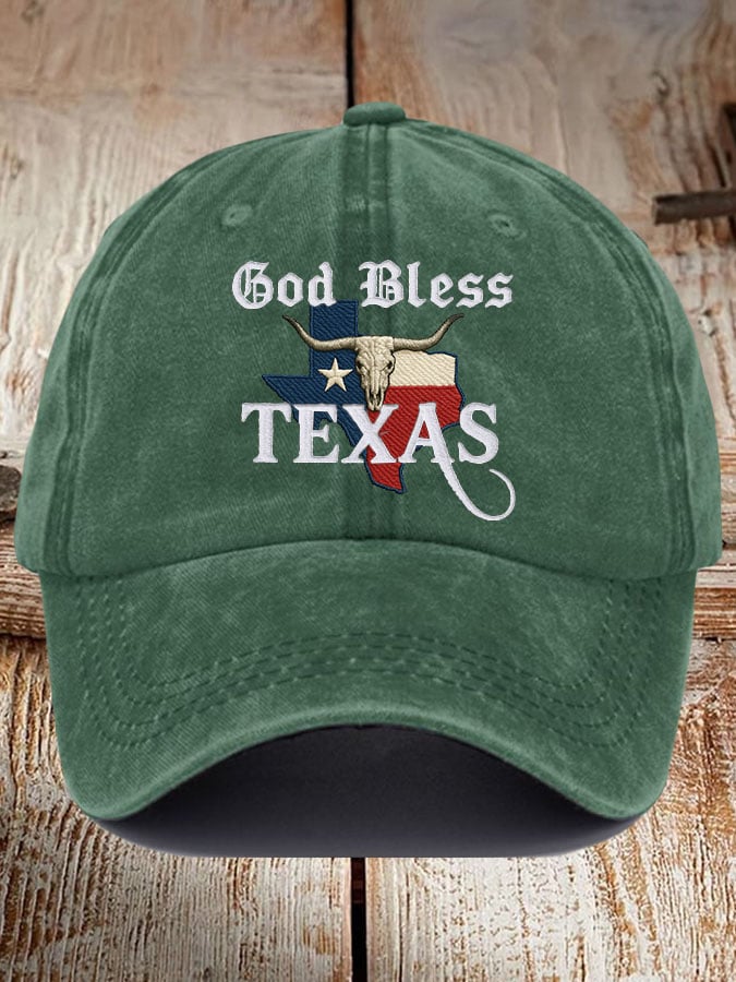 Unisex God Blessed Texas Print Baseball Cap