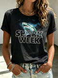 Women's Shark Week Print T-shirt