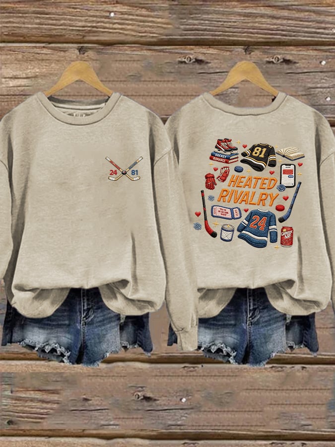 Women's casual retro-style sweatshirt (inspired by movies/TV shows)