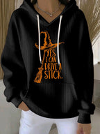 Women's Yes I Can Drive A Stick Print Casual Sweatshirt