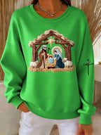 Women's Casual Nativity Sweatshirt