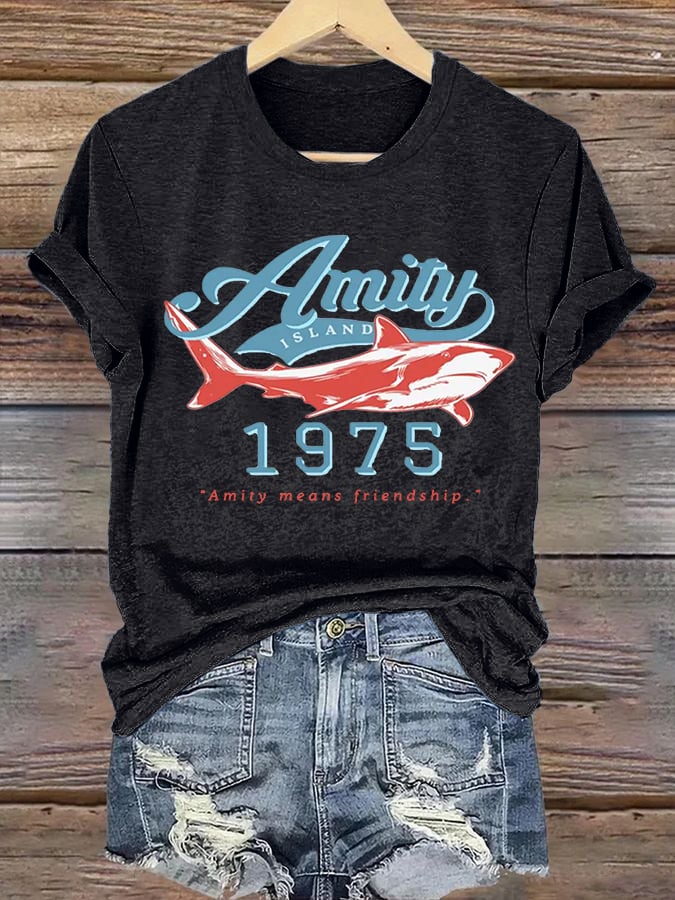 Women's Amity Means Friendship Print T-shirt