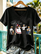 Women'S Puerto Rico Print T-Shirt