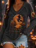 Women'S Halloween Printed Top