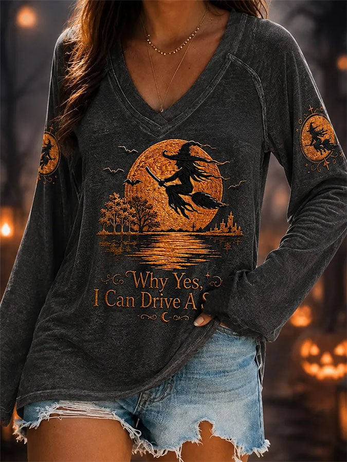 Women'S Halloween Printed Top