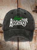 Alligator Alcatraz Print Baseball Cap