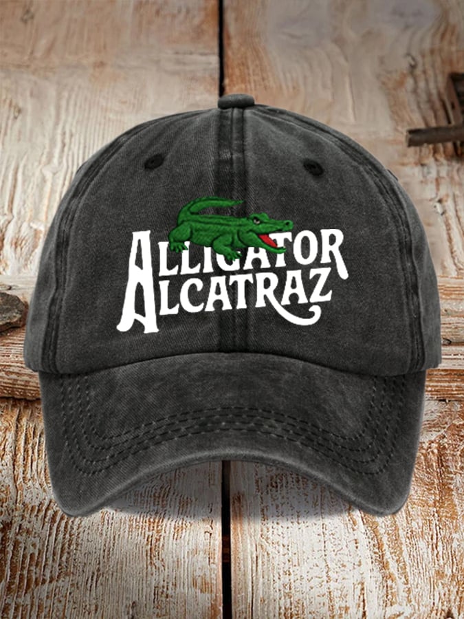 Alligator Alcatraz Print Baseball Cap