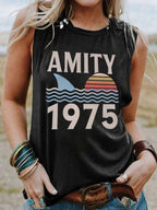 Women's Amity Island 1975 Printed Vest