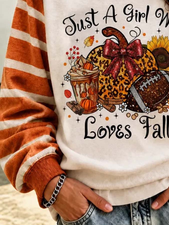 Women'S Casual Printed Sweatshirt