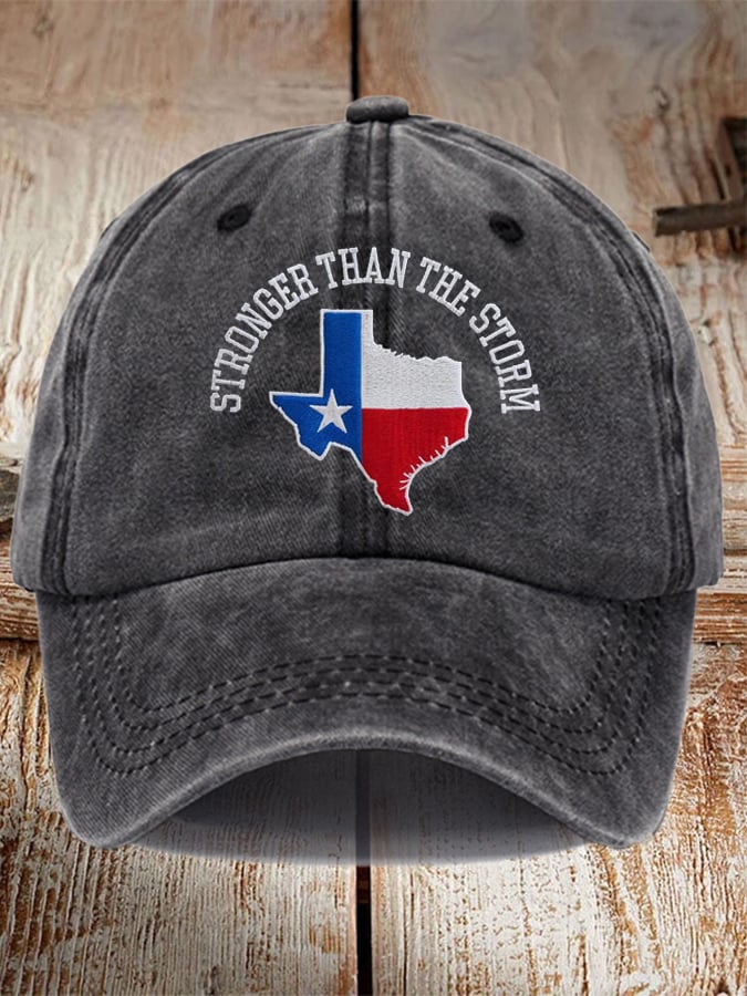 Texas Strong Than The Storm Printed Hat