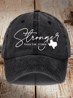 Texas Stronger Than The Storm Printed Hat