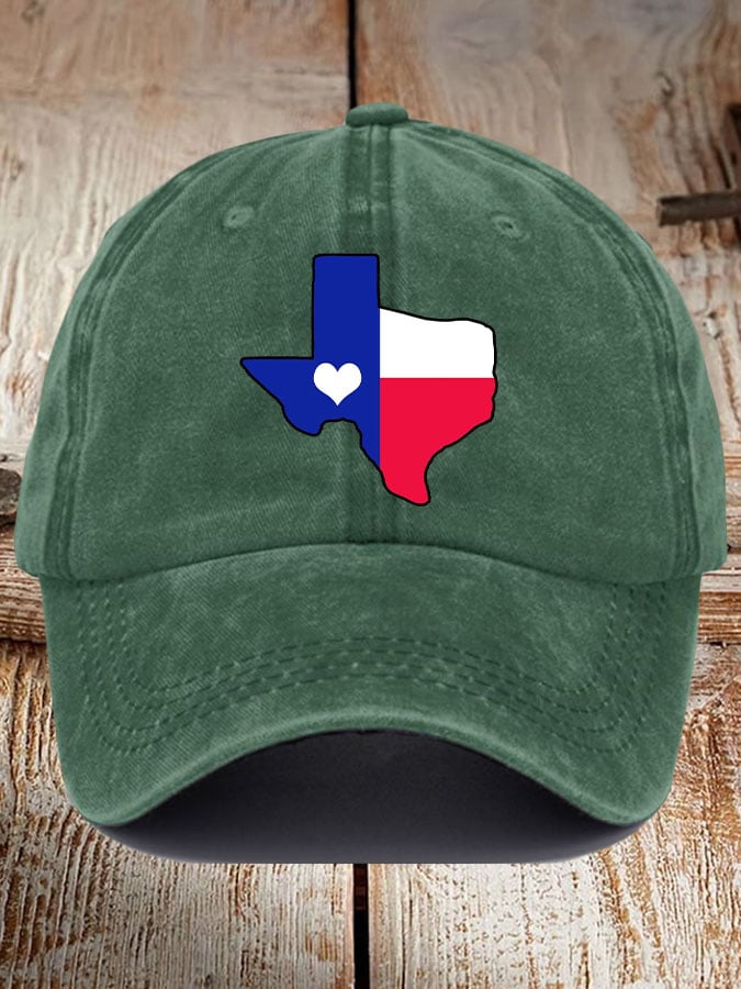 Unisex Texas Love Print Baseball Cap