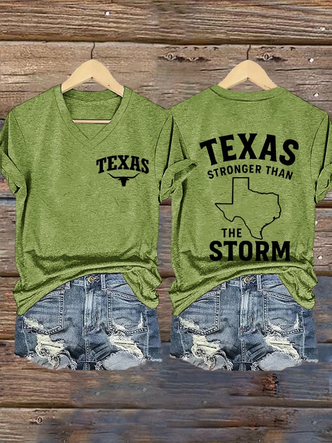 Women's Texas Stronger Than the Storm Print T-shirt