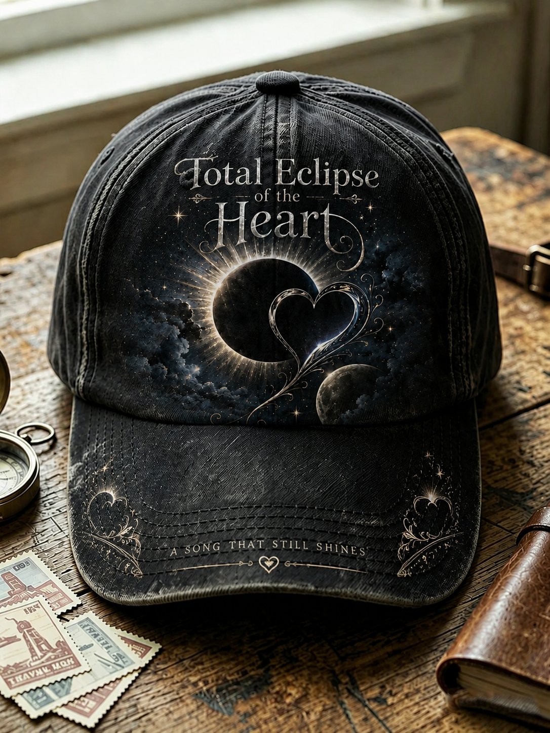 Unisex  Retro Total Eclipse Of The Heart Printing Hat