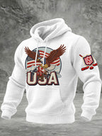 Men's USA Ice Hockey Printed Casual Hoodie