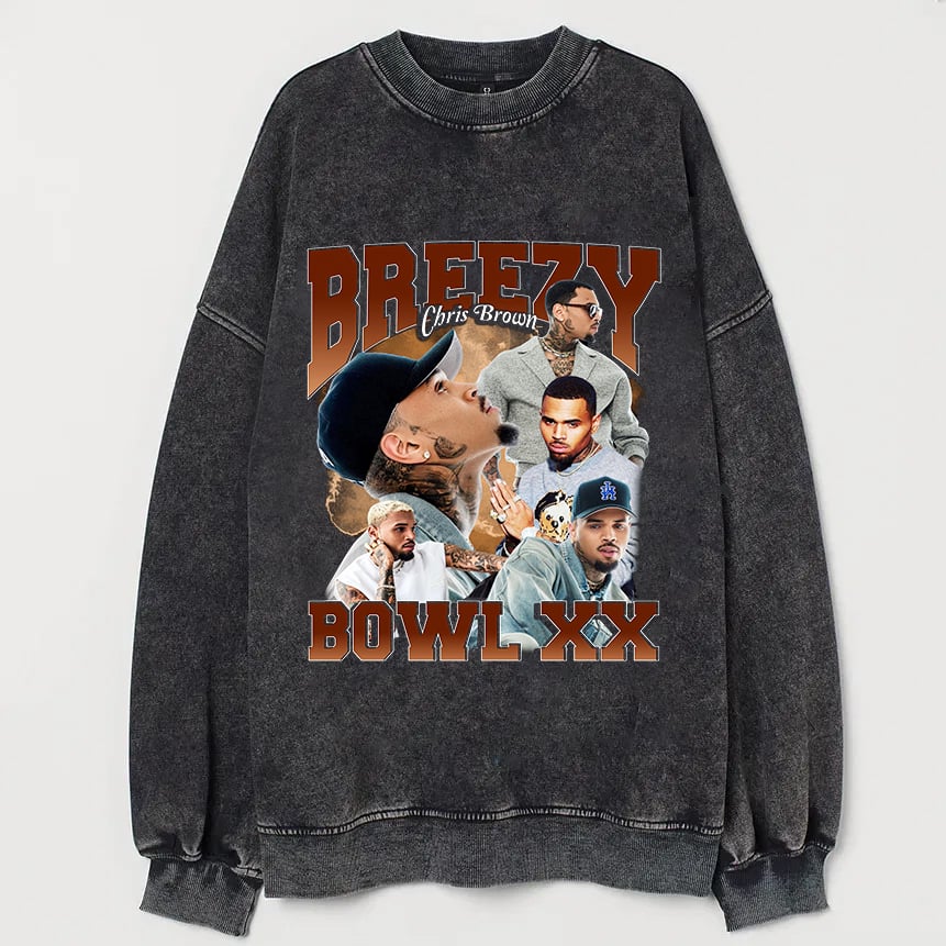 Unisex Breezy Bowl XX Vintage PNG Combo Print Sweatshirt